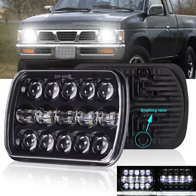 $32.99 • Buy For 1995- 1996 1997 Nissan Pickup Hardbody LED Headlights Hi/Lo Sealed Beam 7x6 