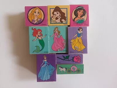 Lot Wooden Disney Princess/Characters Rubber Stamps • $6.99