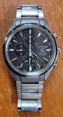 Citizen CA0650-58E Men's Eco-Drive Chandler Titanium 43mm Watch • $139.99