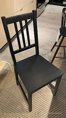 IKEA STEFAN Chair Brown-Black SOLID WOOD 002.110.88 BRAND NEW- • $99.99