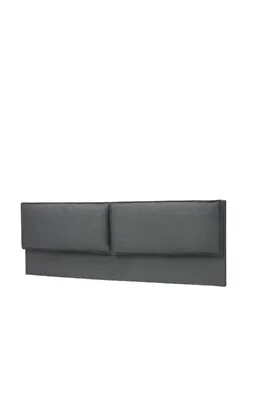 Ikea MALM Headboard Cover With 2 Pillows Idekulla Dark Grey Standard Double • £70
