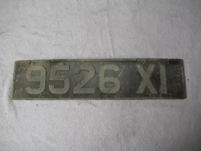 NORTHERN IRELAND BELFAST VINTAGE 1950s # 9526 XI RARE LICENCE PLATE • $69.99