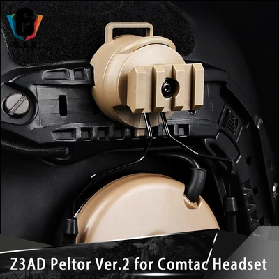 $26 • Buy Tactical Z3AD Peltor Comtac Headset For Fast Helmet Rail Adapter 