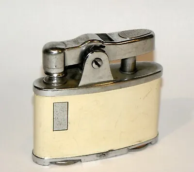 Rare 1930's Art Deco Ivory Enamel Ronson Automatic Jumbo Junior Desk Lighter • $125