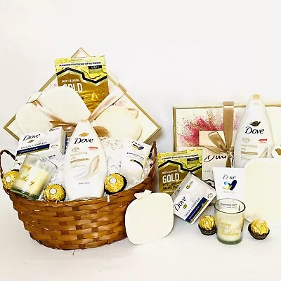 Ladies Birthday Gift Basket-luxury Pamper Gift Set Box-candle-treats For Her-bff • £22.49