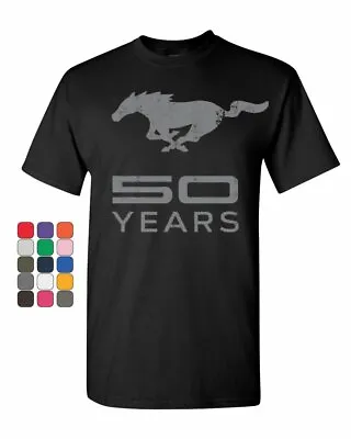 Ford Mustang 50 Years T-Shirt Anniversary Licensed Tee Shirt • $17.85