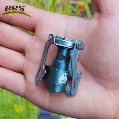 Ultralight Titanium Gas Stove Cooker Burner Outdoor Camping Folding Mini 25g • $31.99