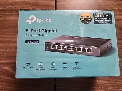 TP-Link TL-SG108 | 8 Port Gigabit Desktop  Switch New NIB • $8.99