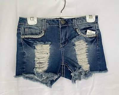 Freestyle Revolution ~NWT Size 5 Distressed￼ Denim Shorts • $15