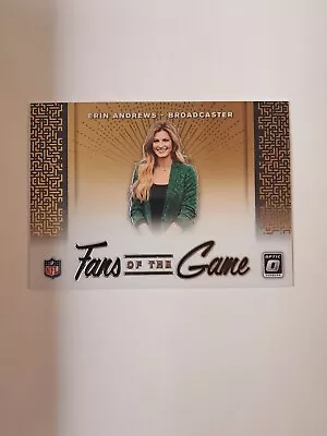 Erin Andrews 2019 Donruss Optic Football Fans Of The Game #FG-1 In Toploader  • $3.32