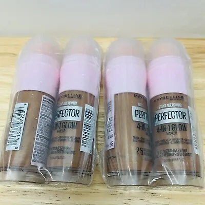 Maybelline Instant Age Rewind Perfector 4-In-1 Glow Makeup~ 2.5 Deep Warm 4 Pack • $21.99