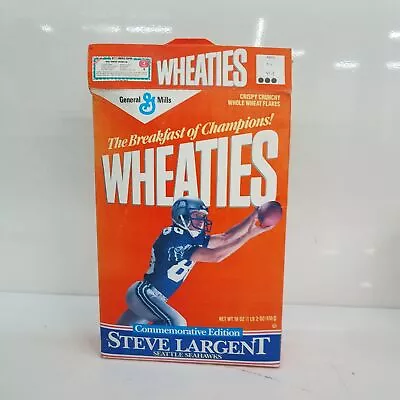 Vintage Wheaties Box Steve Largent Seattle Seahawks • $9.99