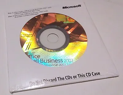 New Microsoft Office + Outlook 2007 Small Business 2 Cd Trial - Lenovo Singapore • $95.95