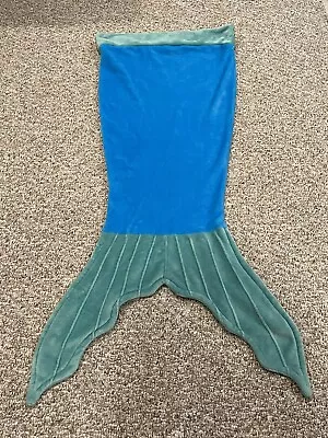 Mermaid Tail Blanket Soft Fabric Blue And Green • $10