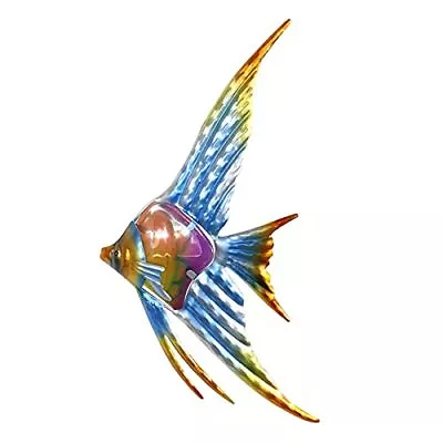  Metal Fish Wall Art Decor Beach Wall Decor Art Sculpture Hanging For Angelfish • $29.07