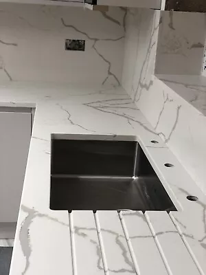 White Calacatta Quartz  Kitchen WORKTOPS  All Colour Available Sample £1 • £1