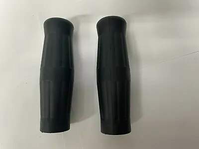 Honda Vintage Style Black Rubber Coke Bottle Street Bike Grips 7/8  130MM • $15.99