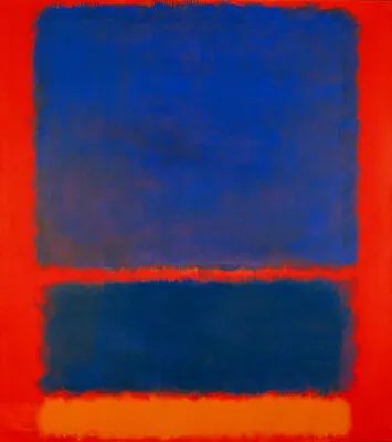 Blue Orange Red By Mark Rothko100% Handmade Oil Painting Reproduction  MR012 • $69