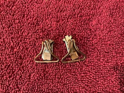 Vintage Matisse Copper Clip Earrings • $8