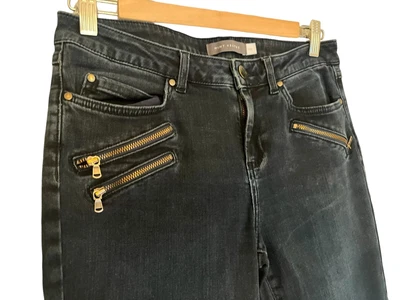 £25 • Buy Mint Velvet Skinny Biker Jeans UK 10 Regular Length Zips