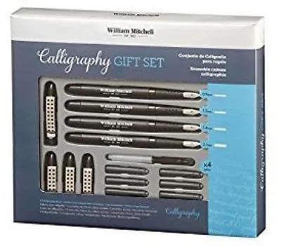 William Mitchell CALLIGRAPHY FOUNTAIN PEN GIFT SET With Manual Book  - 35905 • £24.75