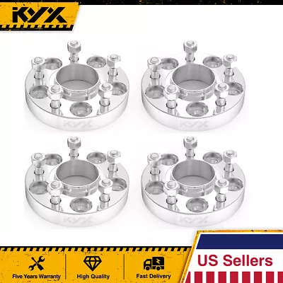 (4) 1  (25mm) Hubcentric Wheel Spacers 5x4.5 5x114.3 For Honda Civic Accord CR-V • $57.99