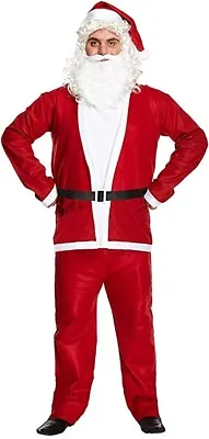 Adult Mens Santa Suit Father Christmas Fancy Dress Costume Xmas Size: Xxl Outfit • £14.99