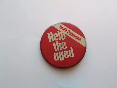 Help The Aged Youth Campaign Red Picture Badge  • £2.50