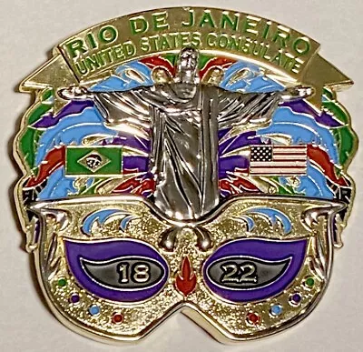 MSG-Det Marine Security Guard Detachment Rio De Janeiro Brazil Challenge Coin • $77.37