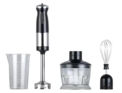 Electric Hand Blender Set Food Processor Mixer Whisk & Chopper Bowl Beaker 3in1 • £99