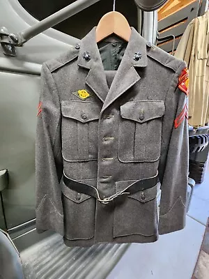 WW2 WWII USMC Marine Corps FMF PAC Anti-Aircraft Tunic And Trousers Named Paro • $69