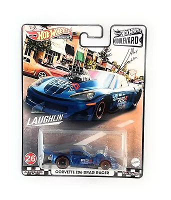 Hot Wheels Boulevard 1:64 Corvette Z06 Drag Racer Laughlin Model GRL96 • $13.99