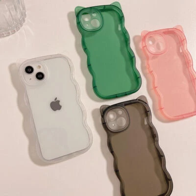 $7.69 • Buy Silicone Cute Cat Ear TPU Case Cover For IPhone XS XR 13 12 11 Pro Max 7/8 Plus