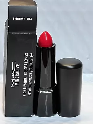 Mac Mineralize Rich Lipstick - Everyday Diva - Full Size -  0.12 Oz/3.6 G In Box • $15.25