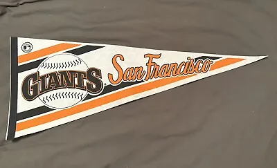 Vintage MLB Baseball San Francisco Giants Felt Orange Black & White Pennant • $9.97