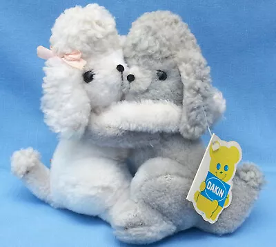 VTG 1978 DAKIN Nature Babies Plush Stuffed HUGGING POODLES #31-2668 Poodle Love • $12.85