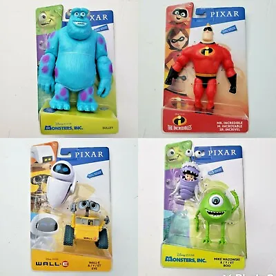 Disney Pixar Posable Figures Choose Monsters Inc. The Incredibles Wall E New  • $20.45
