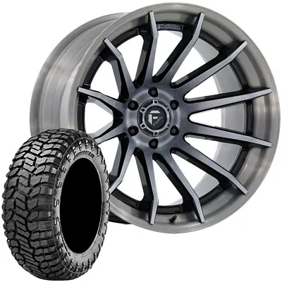 4-Fuel Burn 20x10 6x5.5  Black/Tint Rims W/33x12.50R20LT Radar R/T Tires • $2908.99