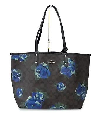 Authentic COACH Reversible City Tote In Signature Canvas Jumbo Floral Print • $168