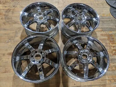 4 Piece EMRO Wheel Rim Set 22x9.5 Steel Chrome 7 Spoke 6x5.5 Lug Truck Wheels • $1000