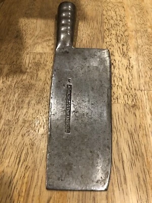 $19.99 • Buy Vtg Chinese Chef's Knife Cleaver  Carbon Steel Blade Asian READ DESCRIPTION