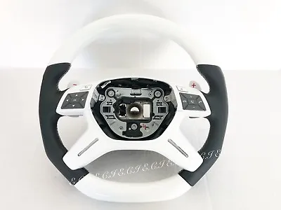 Oem Mercedes Amg 2013~2018 G65 G63 Ml63 Gl63 G550 Piano White New Steering Wheel • $1399.98