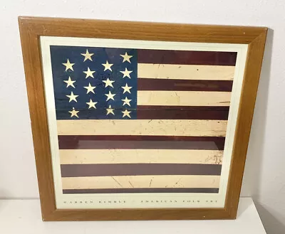 Warren Kimbell American Folk Art American Flag Print • $55