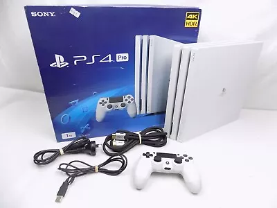 $538.80 • Buy Boxed Playstation 4 PS4 Pro 1 TB Glacier White + Controller + Calbes + HDMI