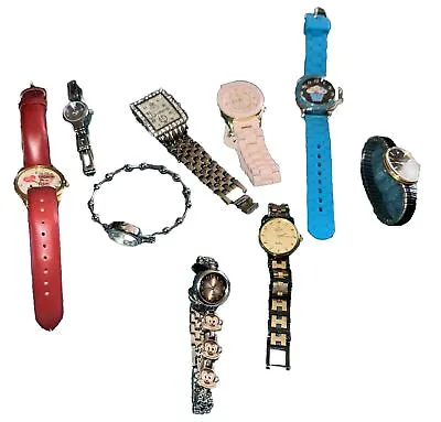 Lot Of 9 Untested Watches~ I Love Lucy; Relic; Sophie Quartz; Timex; Monkey Etc • $10