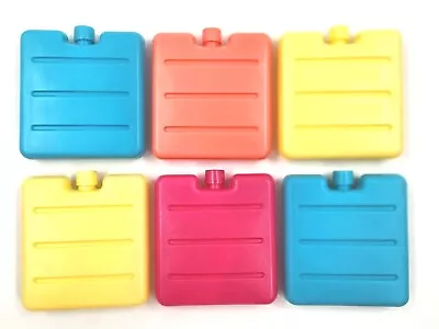 3 / 6 / 12 Small Mini Freezer Blocks Ice Packs Picnic Cooler Bags Kids Lunch Box • £8.99