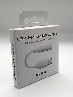 Genuine Samsung USB-C To 3.5mm Headphone Jack Adapter UC10J For S21/S22/S23 NEW • £11.99