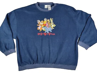 Vintage The Disney Store Embroidered Winnie The Pooh Sweatshirt Crewneck 2XL • $28.74