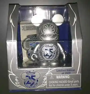 Disney Vinylmation Store 25th Anniversary D23 Expo 2011 Sold Out W/ Pin & 3  • $29.99