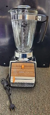 Vintage Working Sunbeam Custom Deluxe 8 Speed Blender 4 Cup Chrome And Glass • $32.99